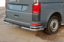 Volkswagen T6 2015-2024 Rear Corner Bars AK003-Double (2 pcs, stainless steel) photo 2