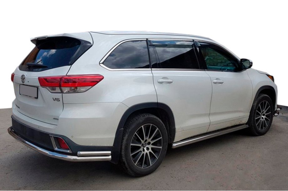Toyota Highlander 2013-2019 Rear Guard AK005-2 (2 pcs, stainless steel) Image