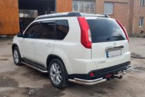 Nissan X-trail T31 2007-2014 Rear Corner Bars AK003-Double (2 pcs, stainless steel) photo 2