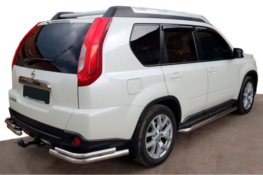 Nissan X-trail T31 2007-2014 Rear Corner Bars AK003-Double (2 pcs, stainless steel) Image