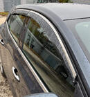 Renault Megane IV 2016-2025 Window Deflectors with Chrome Trim HB (4 pcs, Niken) photo 1