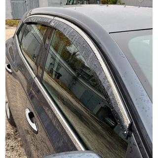 Window Deflectors with Chrome Trim HB (4 pcs, Niken) Renault Megane IV 2016-2025 photo 1