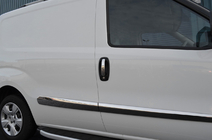 Fiat Doblo II 2010-2022 Chrome Door Handle Covers (4 pcs, Stainless Steel) OmsaLine - Italian Stainless Steel photo 8