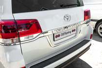 Toyota Land Cruiser 200 2007-2021 License Plate Holder Standard White photo 7
