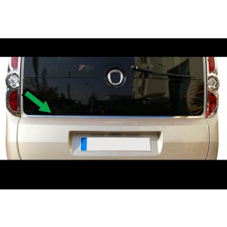 Rear window lower trim stainless steel photo 2