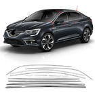 Renault Megane IV 2016-2025 Full Window Trim (Sedan, 12 pcs, Stainless Steel) Carmos - Turkish Stainless Steel photo 1