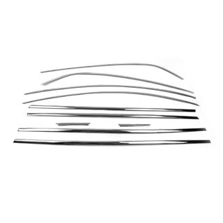 Full Window Trim (Sedan, 12 pcs, Stainless Steel) photo 4