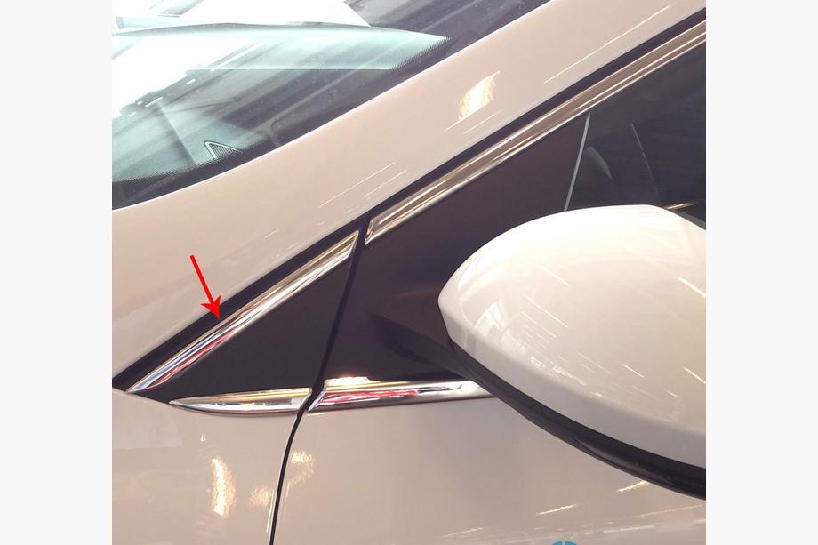 Renault Megane IV 2016-2025 Full Window Trim (Sedan, 12 pcs, Stainless Steel) OmsaLine - Italian Stainless Steel Photo 3