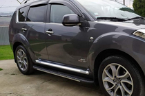 Mitsubishi Outlander 2006-2012 Side Steps Bosphorus Grey (2 pcs, Aluminum) photo 5