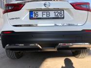 Nissan Qashqai 2014-2021 Stainless steel rear bumper edge protectors (2017-2021) photo 2