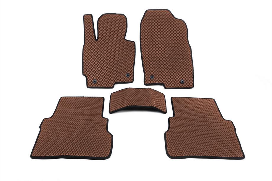 Mazda CX-5 2012-2017 EVA Floor Mats (brick red) Image
