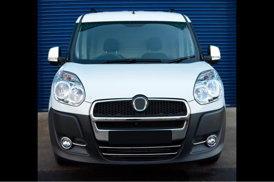 Fiat Doblo II 2010-2022 Lower grille trim (2010-2015, 2 pcs, stainless steel) Photo 5