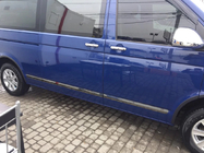 Volkswagen T5 Multivan 2003–2010 Door Moldings (Stainless Steel, Black Chrome) photo 2