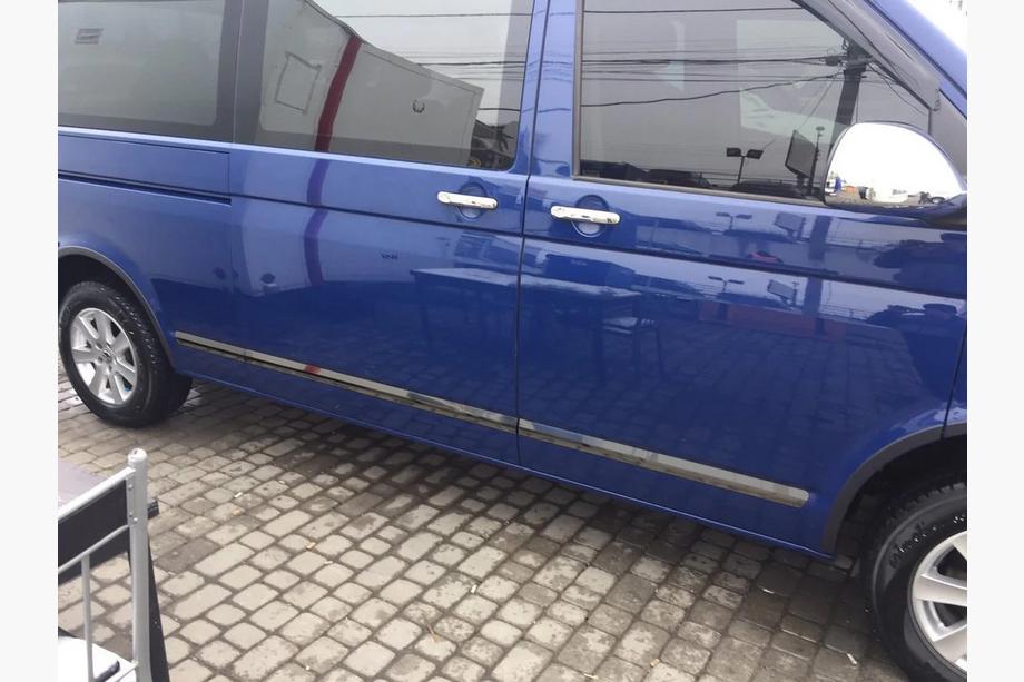 Volkswagen T6 2015-2024 Door Moldings (Stainless Steel, Black Chrome) Image