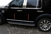 Land Rover Discovery III 2004–2009 Door Mouldings OmsaLine (4 pcs, Stainless Steel) photo 1