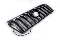 Toyota Land Cruiser Prado 150 2009-2023 Grille 2017↗ LED (Zeus Silver) photo 4