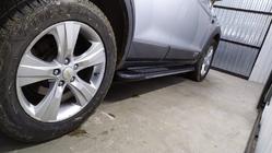 Chevrolet Captiva 2006-2019 Side Steps Bosphorus Grey (2 pcs, Aluminum) photo 4