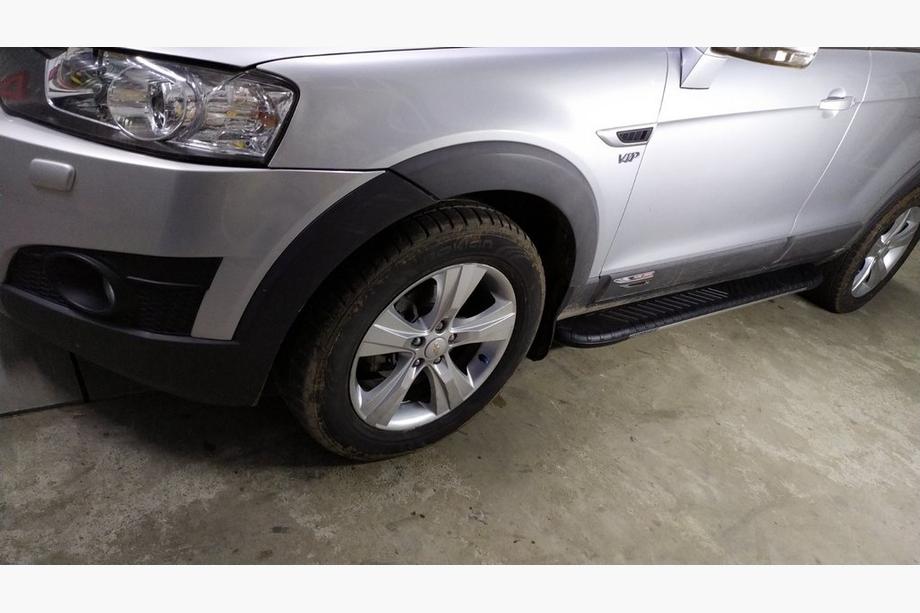 Chevrolet Captiva 2006-2019 Side Steps Bosphorus Grey (2 pcs, Aluminum) Image