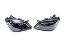 Mercedes ML W164 2005-2011 Front headlights with LED element (2005-2008, 2 pcs, dark) photo 3