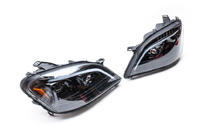 Mercedes ML W164 2005-2011 Front headlights with LED element (2005-2008, 2 pcs, dark) photo 5
