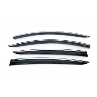 Window Deflectors with Chrome Trim HB/SD (4 pcs, Niken) Ford Focus IV 2018- photo 2