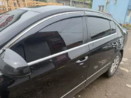 Volkswagen Passat B7 2012-2015 Window deflectors with chrome molding SD (EU, 4 pcs, Niken) photo 1