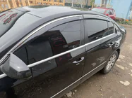 Volkswagen Passat B7 2012-2015 Window deflectors with chrome molding SD (EU, 4 pcs, Niken) photo 3