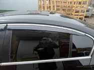 Volkswagen Passat B7 2012-2015 Window deflectors with chrome molding SD (EU, 4 pcs, Niken) photo 2