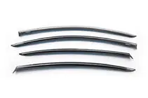 Volkswagen Passat B7 2012-2015 Window deflectors with chrome molding SD (EU, 4 pcs, Niken) photo 5