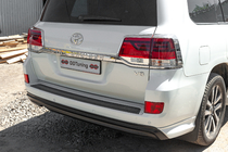 Toyota Land Cruiser 200 2007-2021 Chrome Tail Light Covers (2015+, 4pcs, Plastic) photo 4