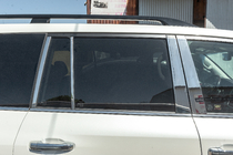 Toyota Land Cruiser 200 2007-2021 Full Window Trim and Pillar Covers Stainless Steel photo 6