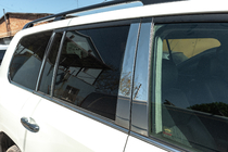 Toyota Land Cruiser 200 2007-2021 Full Window Trim and Pillar Covers Stainless Steel photo 3