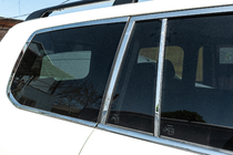 Toyota Land Cruiser 200 2007-2021 Full Window Trim and Pillar Covers Stainless Steel photo 12
