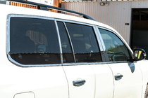 Lexus LX570/450d 2008-2022 Full Window Trim and Pillar Covers Stainless Steel photo 2