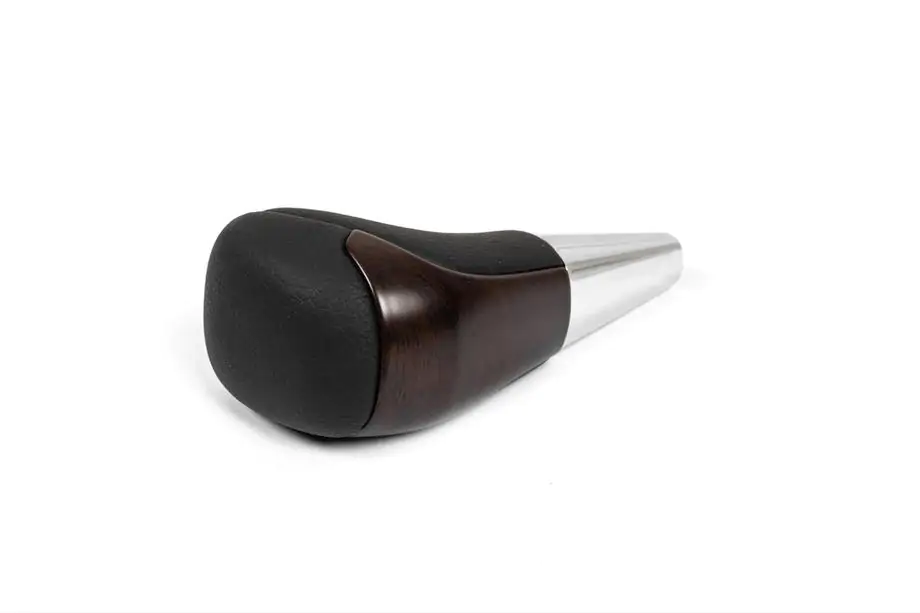 Toyota Land Cruiser 200 2007-2021 Gear Shift Knob (Black Leather + Dark Wood) Image