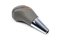 Toyota Land Cruiser 200 2007-2021 Gear Shift Knob (Gray Leather + Light Wood) photo 2
