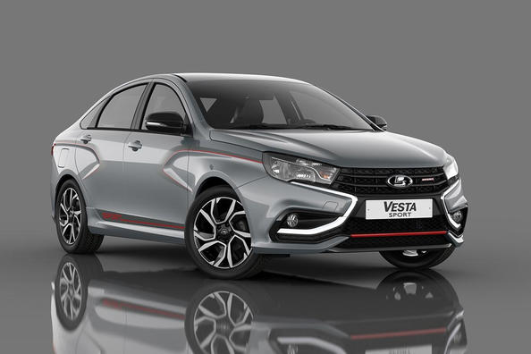 Sports modification of sedan Lada Vesta Sport