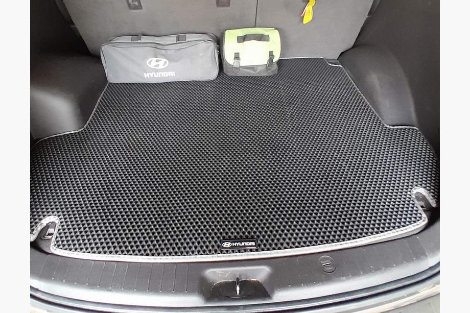 Hyundai Santa Fe 2 2006-2012 Trunk Mat (EVA, Black) (5-Seater) Image