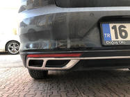 Volkswagen Passat B8 2015-2023 Exhaust tips Carmos SD/SW (2019+, 3 pcs, stainless steel) photo 2