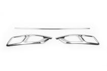 Volkswagen Passat B8 2015-2023 Exhaust tips Carmos SD/SW (2019+, 3 pcs, stainless steel) photo 5