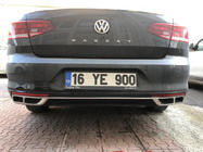 Volkswagen Passat B8 2015-2023 Exhaust tips Carmos SD/SW (2019+, 3 pcs, stainless steel) photo 4