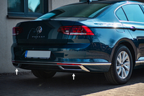 Volkswagen Passat B8 2015-2023 Exhaust tips OmsaLine SD/SW (2019+, 3 pcs, stainless steel) photo 1