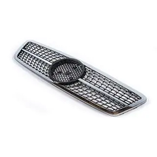 Front Grille Diamond Silver photo 3