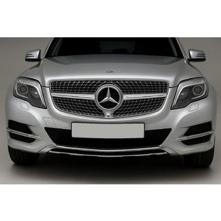 Front Grille Diamond Silver (2013-2015) Mercedes GLK сlass X204 2008-2015 photo 1