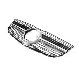Front Grille Diamond Silver (2013-2015) Mercedes GLK сlass X204 2008-2015 photo 4