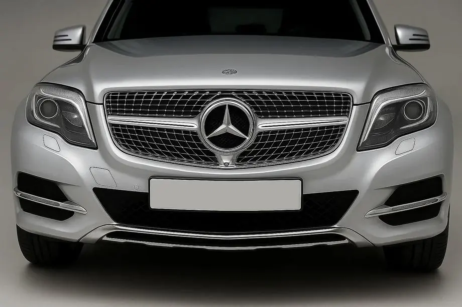 Mercedes GLK class X204 2008-2015 Front Grille Diamond Silver (2013-2015) Image