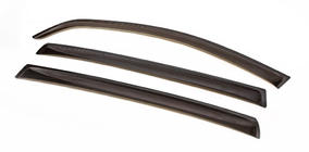 Renault Sandero 2007-2013 DISCOUNT! Rear wind deflectors and 1 front (3 pcs, ANV) photo 2