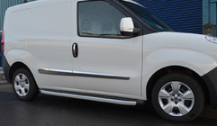 Fiat Doblo II 2010-2022 Door Moldings Stainless Steel (4 pcs) Carmos - Turkish Stainless Steel photo 3
