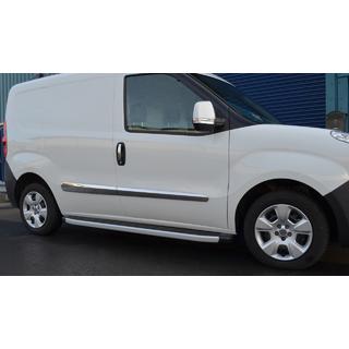 Door Moldings Stainless Steel (4 pcs) Fiat Doblo II 2010-2022 photo 3