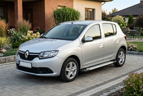 Renault Sandero 2013-2022 Side Steps Allmond Grey (2 pcs, Aluminum) photo 1